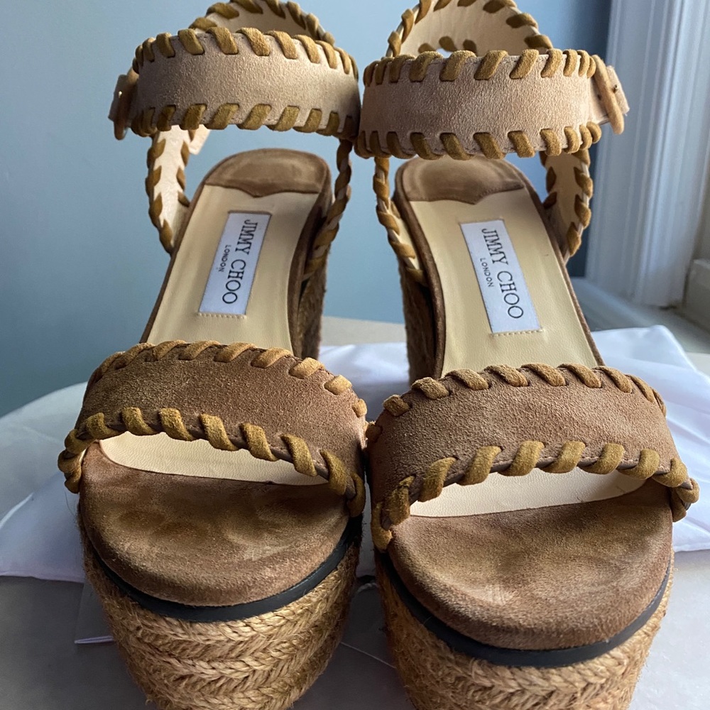 Jimmy Choo Abigail wedges, NIB, Sz 40